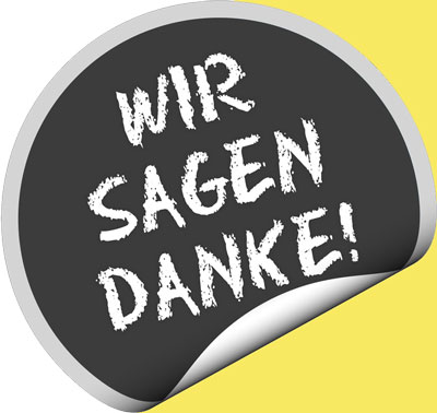 wir sagen danke